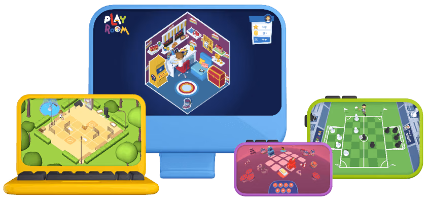 Group of devices showing Playroom